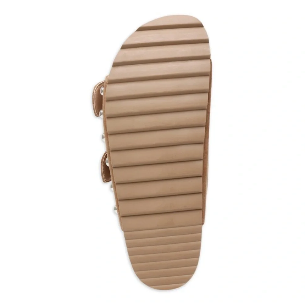 Steve Madden Tan Slide Sandals - Picture 11 of 15